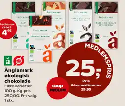 SuperBrugsen Änglamark økologisk chokolade tilbud
