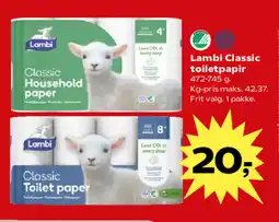 SuperBrugsen Lambi Classic toiletpapir tilbud