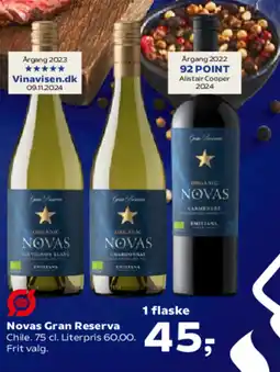 SuperBrugsen Novas Gran Reserva Chile. tilbud