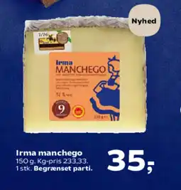 SuperBrugsen Irma manchego tilbud