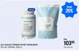 Matas Alt Matas striber sport ernæring tilbud