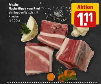REWE DE Frische Flache Rippe vom Rind tilbud
