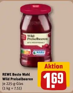 REWE DE REWE Beste Wahl Wild Preiselbeeren tilbud