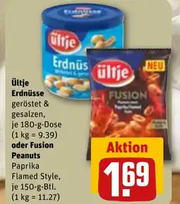 REWE DE Ültje Erdnüsse , oder fusion peanuts tilbud