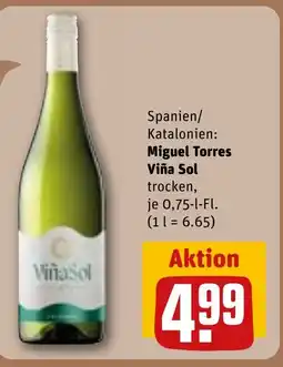 REWE DE Spanien/ Katalonien: Miguel Torres Viña Sol trocken tilbud