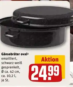 REWE DE Gänsebräter oval³ tilbud