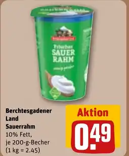 REWE DE Berchtesgadener Land Sauerrahm tilbud