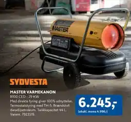Davidsen Sydvesta master varmekanon b100 ced - 29 kw tilbud