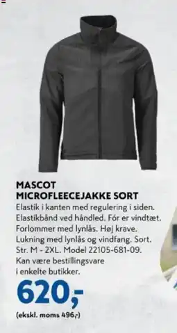 Davidsen Mascot microfleecejakke sort tilbud