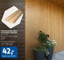 Davidsen Thermowood tguu facadebeklædning tilbud