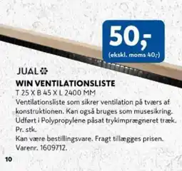 Davidsen Jual win ventilationsliste tilbud
