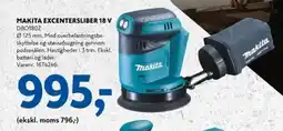Davidsen Makita excentersliber 18 v dbo180z tilbud