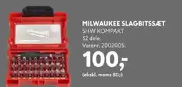Davidsen Milwaukee slagbitssæt tilbud
