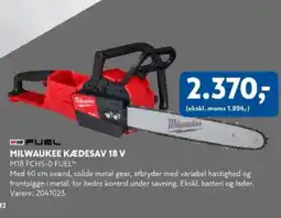 Davidsen M18 fuel milwaukee kædesav 18 v tilbud