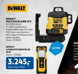 Davidsen Multilinjelaser 18 v dcle34031n-xj tilbud