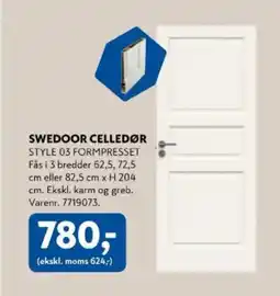 Davidsen Swedoor celledør tilbud