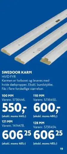 Davidsen Swedoor karm tilbud