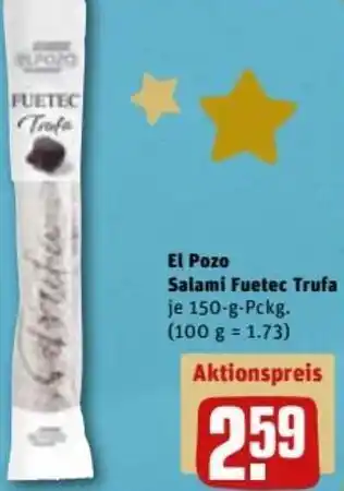REWE DE El Pozo Salami Fuetec Trufa 150g tilbud