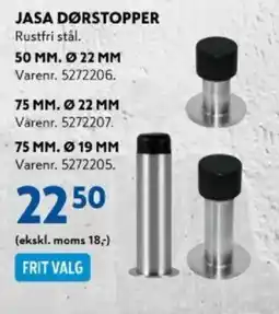Davidsen Jasa dørstopper rustfri stål. tilbud