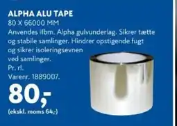 Davidsen Alpha alu tape tilbud