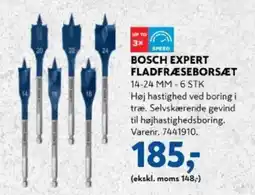 Davidsen Bosch expert fladfræseborsæt 14-24 mm - 6 stk tilbud