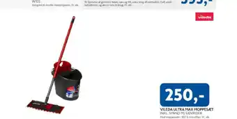 Vileda ultra max moppesæt inkl. spand m/udvrider