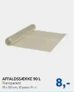 Davidsen Affaldssække transparent tilbud