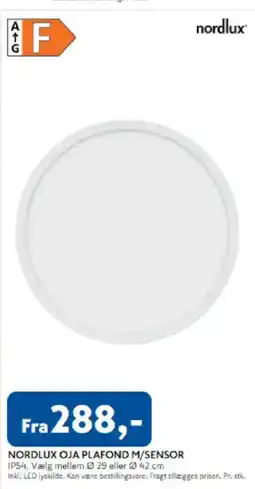 Davidsen Nordlux oja plafond m/sensor tilbud