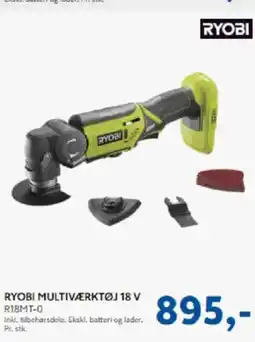 Davidsen Ryobi multiværktøj 18 v r18mt-0 tilbud