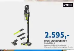 Davidsen Ryobi støvsuger 18 v rasv18bl-0 tilbud