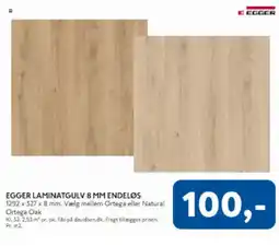 Davidsen Egger laminatgulv 8 mm endeløs tilbud