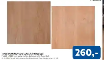 Davidsen Timberman novego classic vinylgulv tilbud