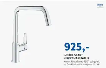 Davidsen Grohe start køkkenarmatur tilbud