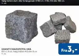 Davidsen Granit chaussesten. grå tilbud