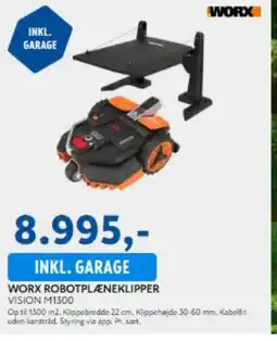 Davidsen Worx robotplæneklipper vision m1300 tilbud