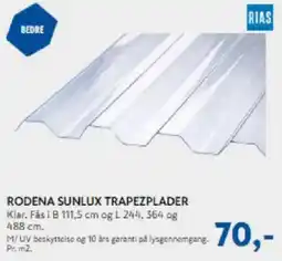 Davidsen Rodena sunlux trapezplader tilbud