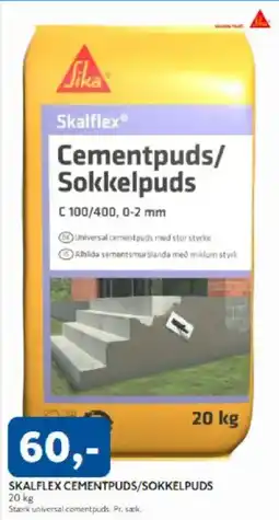 Davidsen Skalflex cementpuds/sokkelpuds tilbud