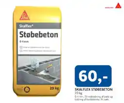 Davidsen Skalflex støbebeton tilbud