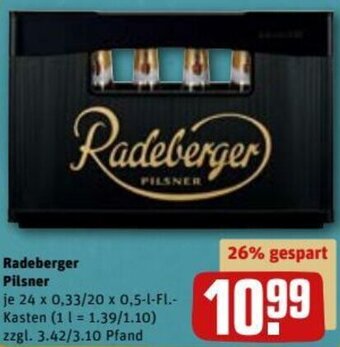 REWE DE Radeberger Pilsner tilbud