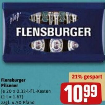 REWE DE Flensburger Pilsener tilbud