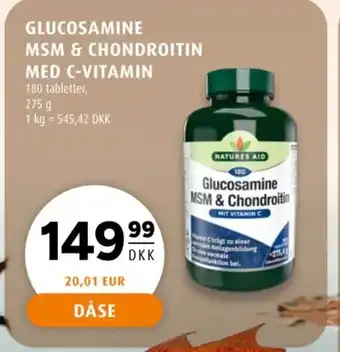 Scandinavian Park Glucosamine MSM & chondroitin med c-vitamin tilbud