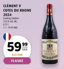 Scandinavian Park Clément V Cotes du rhone 2024 tilbud