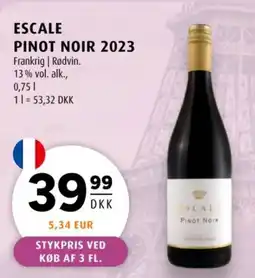 Scandinavian Park Escale Pinot Noir 2023 tilbud