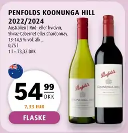 Scandinavian Park Penfolds Koonunga hill 2022 /2024 tilbud