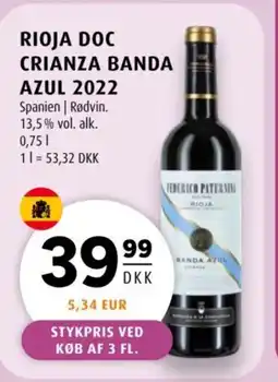 Scandinavian Park Rioja DOC Crianza banda azul 2022 tilbud