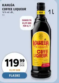 Scandinavian Park KAHLÚA Coffee liqueur tilbud