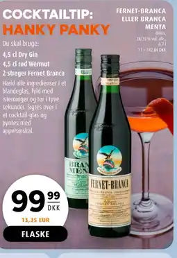 Scandinavian Park FERNET-BRANCA eller Branca Menta tilbud