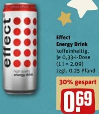 REWE DE Effect Energy Drink tilbud