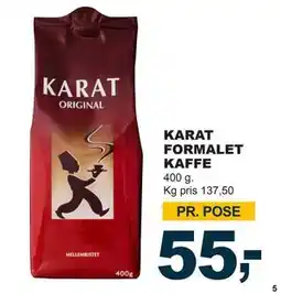 Let-Køb KARAT FORMALET KAFFE, DKK 55 tilbud
