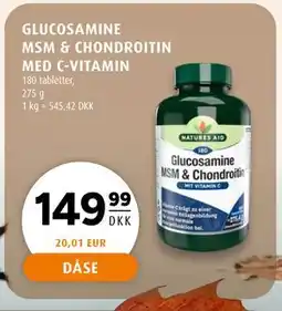 Scandinavian Park GLUCOSAMINE MSM & CHONDROITIN MED C-VITAMIN, DKK 149.99 tilbud